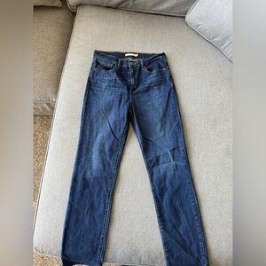 Levi's Dark Blue Straight Leg Jeans